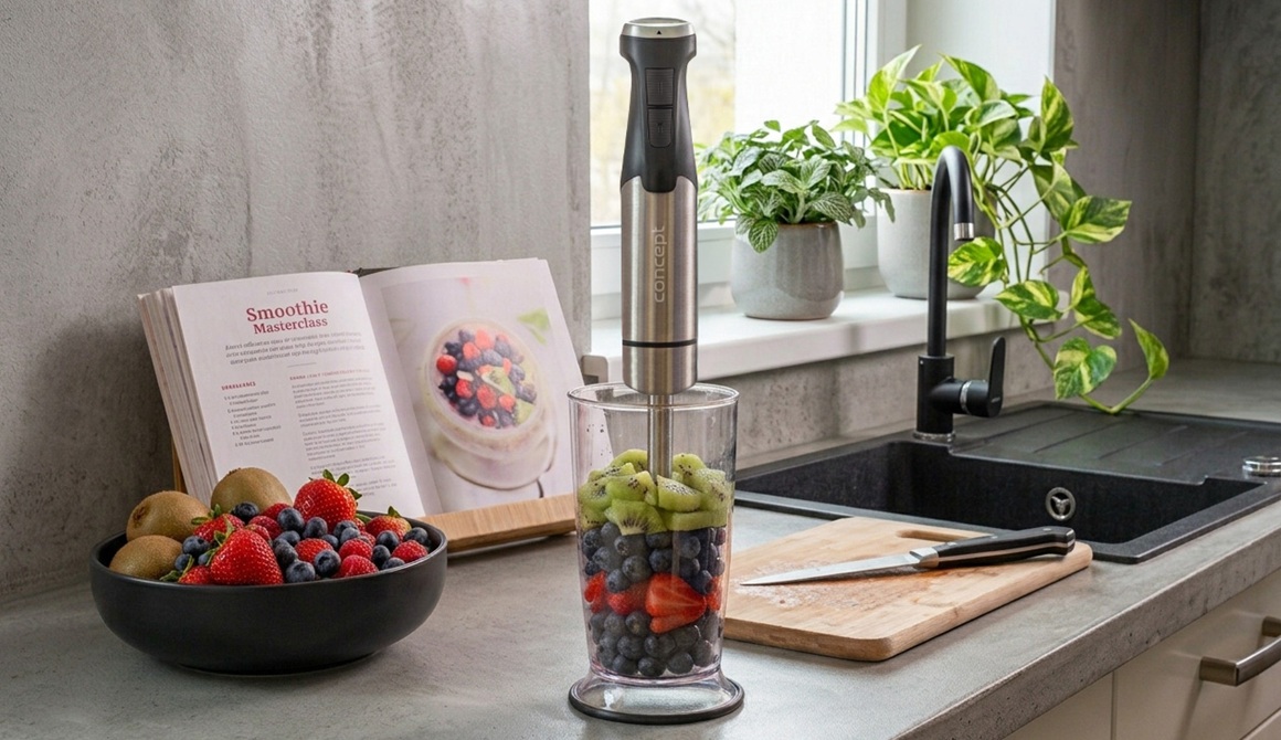 Tyčový mixér s mixovací nádobou Concept TM5120 v kuchyni