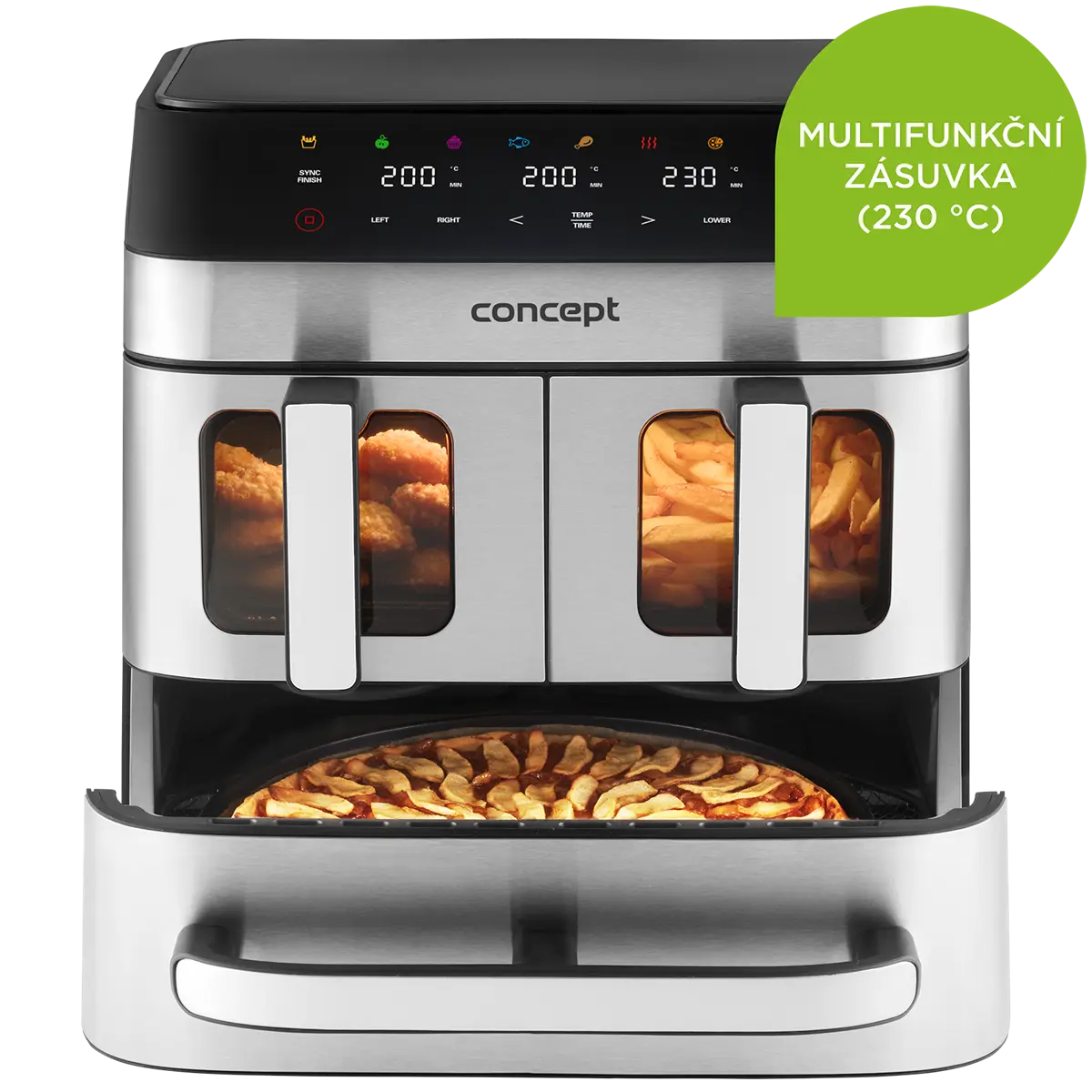 Teplovzdušná fritéza 18,5 l PIZZA TRIO FR9000