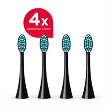 ZK0073 Náhradné hlavice k zubným kefkám PERFECT SMILE ZK701x, Sensitive Clean, 4 ks, čierne